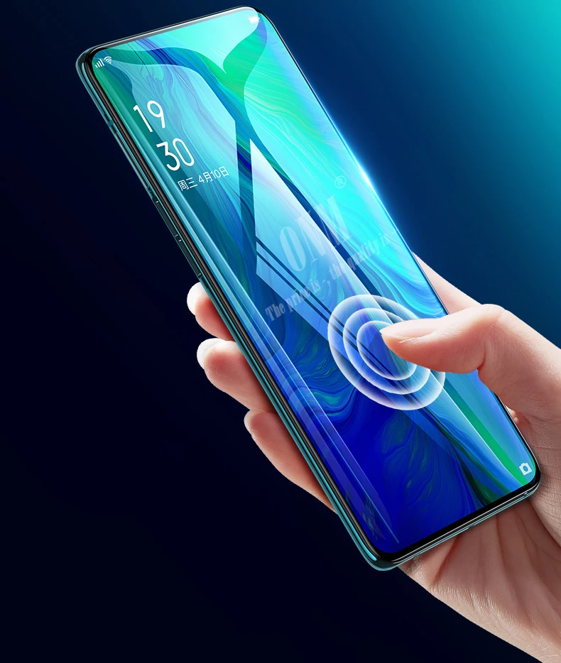 Закаленное стекло 6D для Oppo Reno 10x Zoom полное покрытие изогнутая Защитная пленка