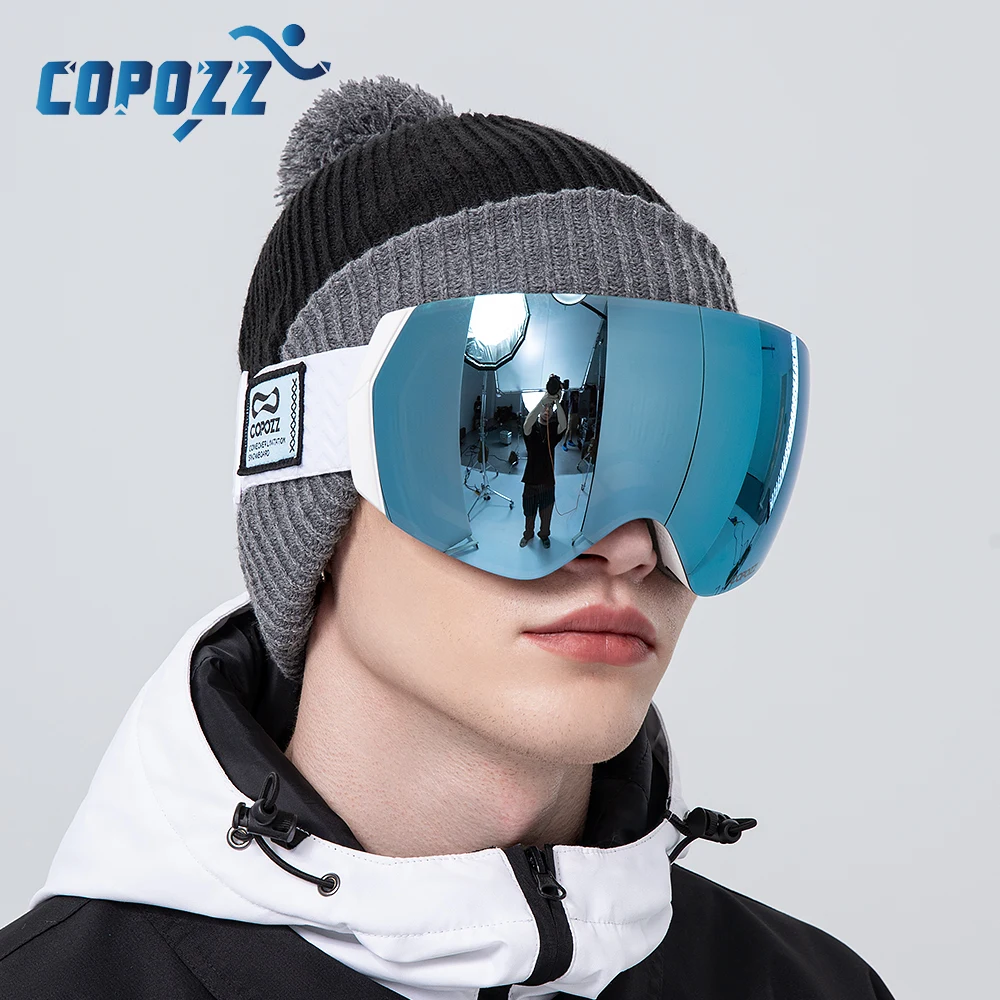 COPOZZ брендовые профессиональные лыжные очки двухслойные Анти-Туман UV400 для мужчин