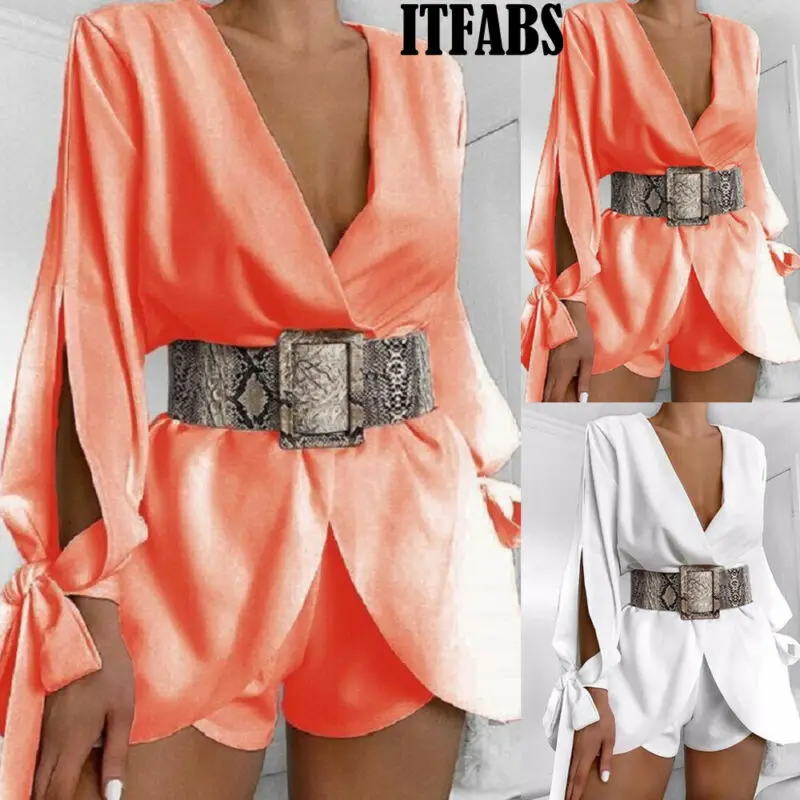 Женская новая модная блузка рубашка с бантом туника длинным рукавом топы белого