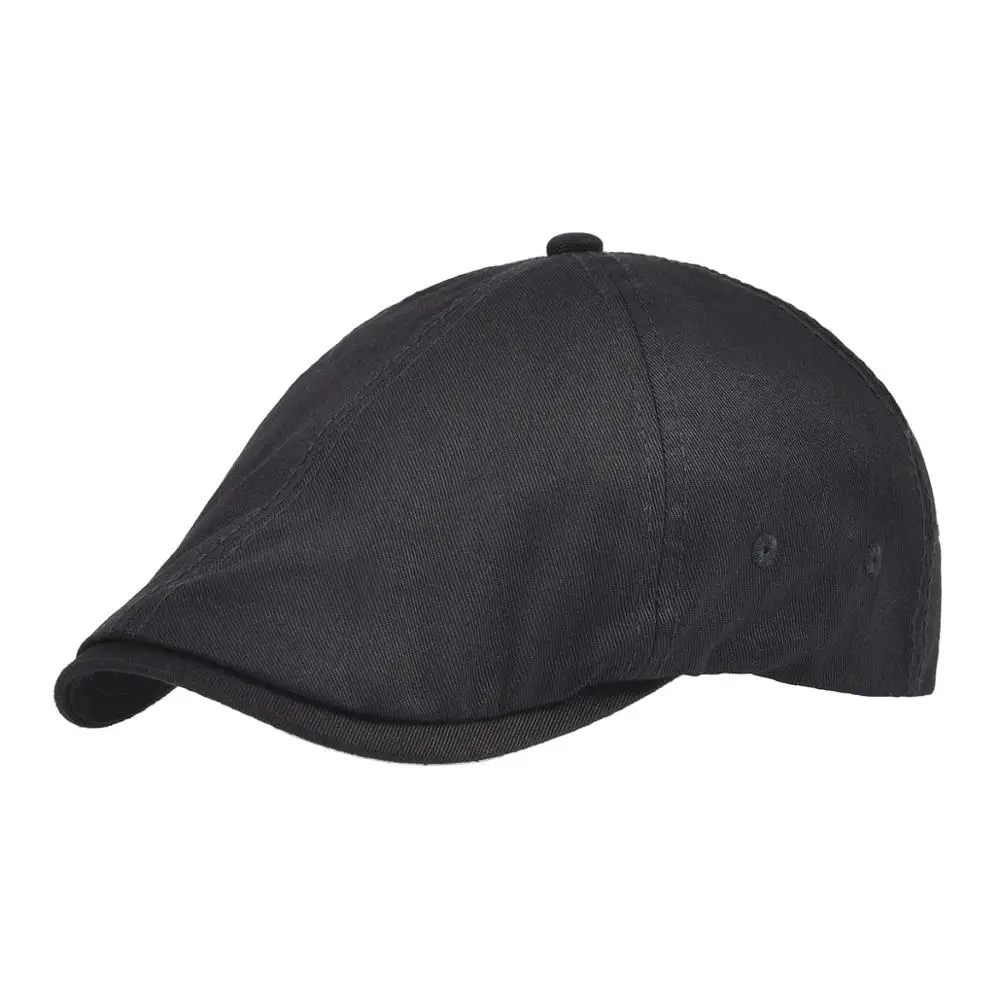 VOBOOM Twill хлопковый плоский плющ кепка мужская женская кофейная коричневая