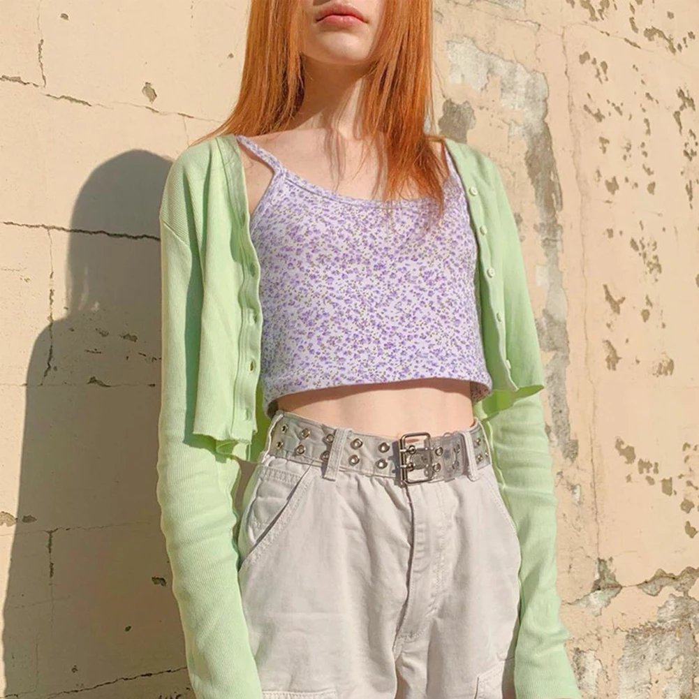 Женский укороченный топ без рукавов привлекательный летний модный жилет на