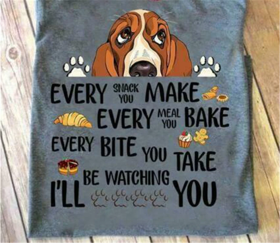 Бассет хаунд каждая закуска которую вы делаете я буду следить за вами Дамская