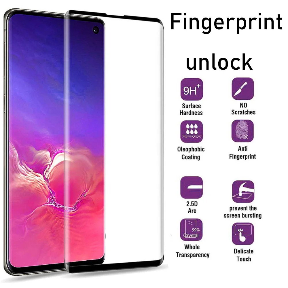 Изогнутое 3d стекло для Samsung S10 Plus закаленное Galaxy S10e S9 S 9 10 E + Lite s10plus s9plus