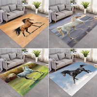 3d horse pattern carpet for living room animal area rug bedroom bedside anti slip mat entrance rug alfombra tapis tapete peludo