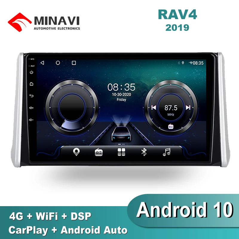10 ''IPS Android 9 TOYOTA RAV4 2019 автомобильное радио мультимедиа GPS навигация Navi плеер