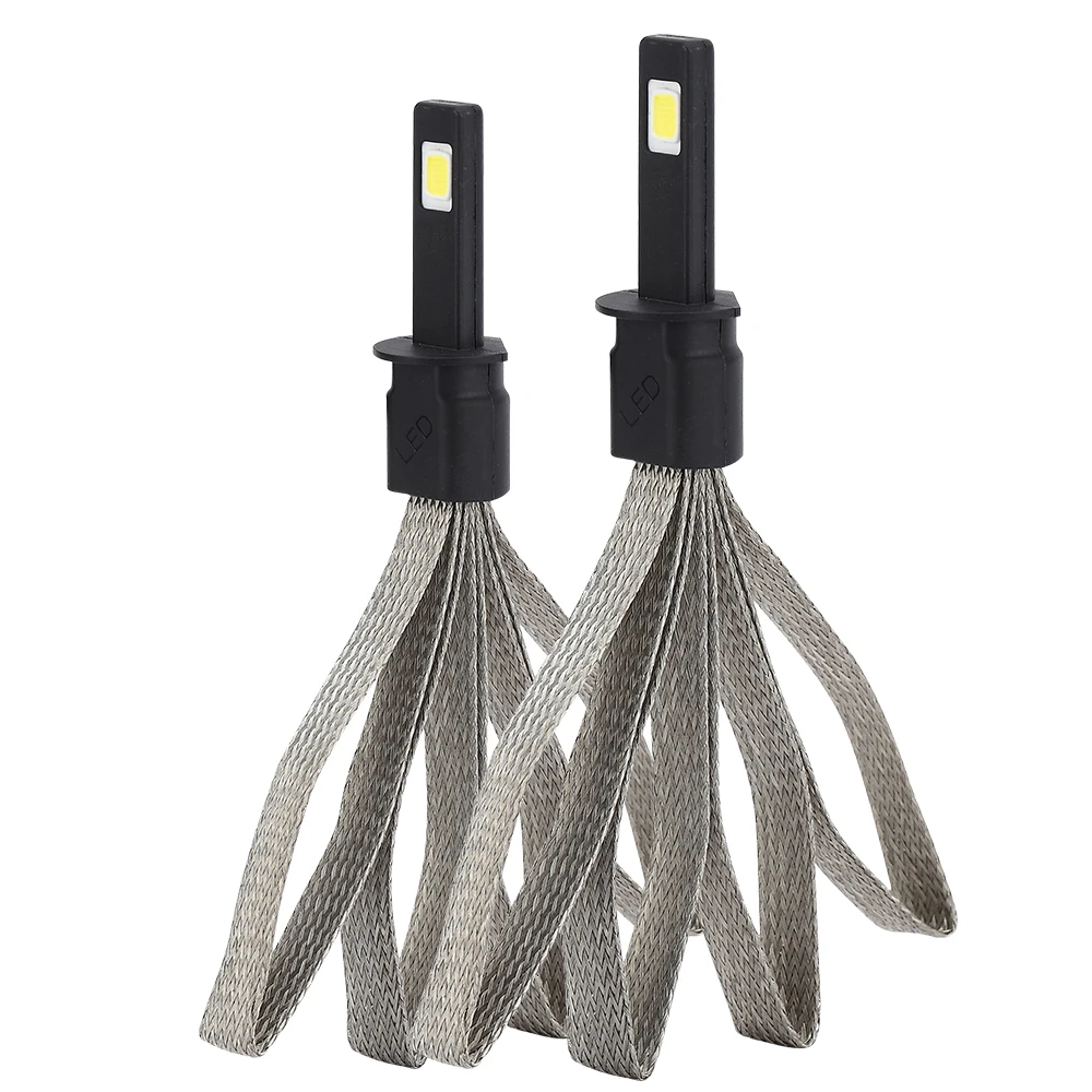

2Pcs Car Headlight Bulbs S7 LED Auto Bulb Light H1 H3 H27 H7 H11 HB3 HB5 880 9005/HB3 9006/HB4 H4 HB1 12V 60W 6000K Lamp