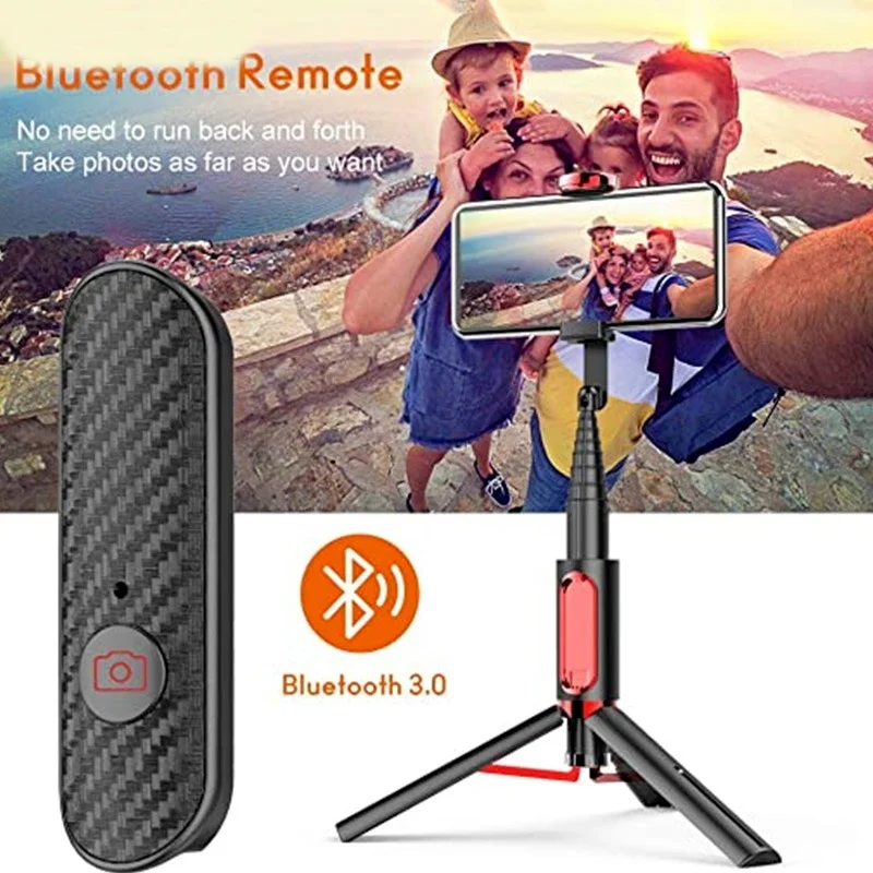 

Ockered 3 in 1 Wireless Bluetooth Selfie Stick Foldable Mini Tripod with Shutter Remote Control For IOS Android Smart phone