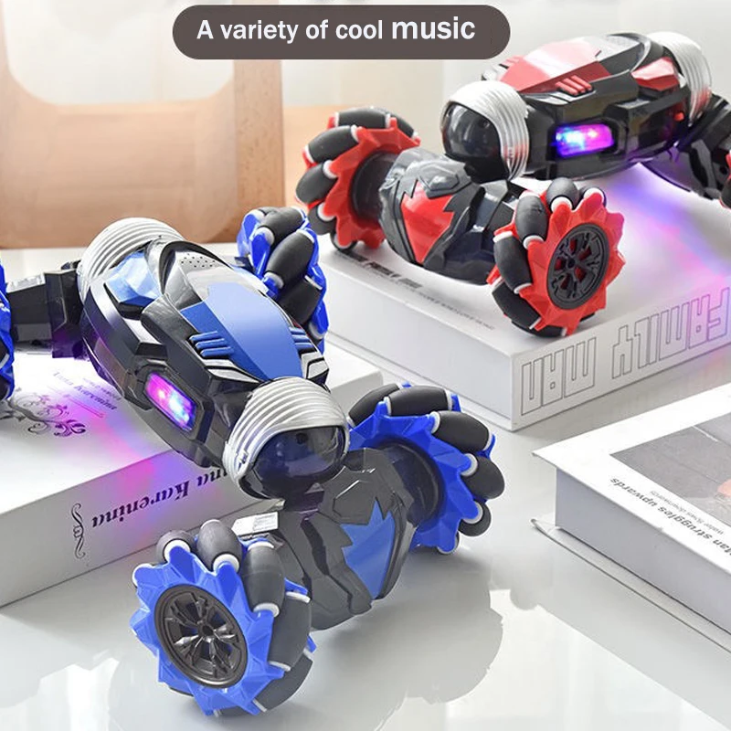 Продажа 4WD RC автомобиль радио Управление Stunt автомобилей жест индукции скручивания вездеход светильник музыка сторона вождения р/у дрейфующая игру...