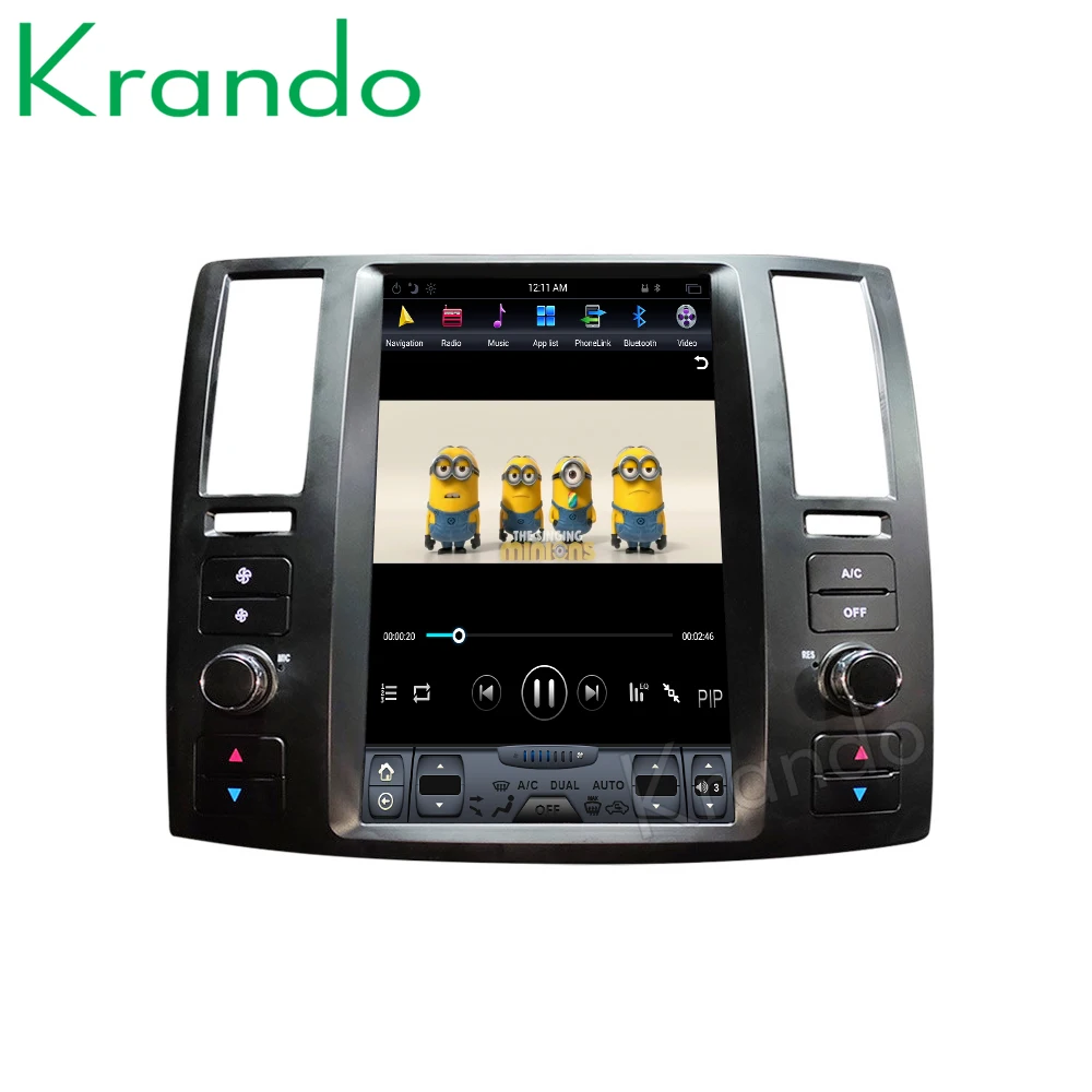 

Krando Android 9.0 11.8" for Infiniti FX35 FX45 FX25 FX37 2003-2007 verticial screen car radio navigation multimedia system