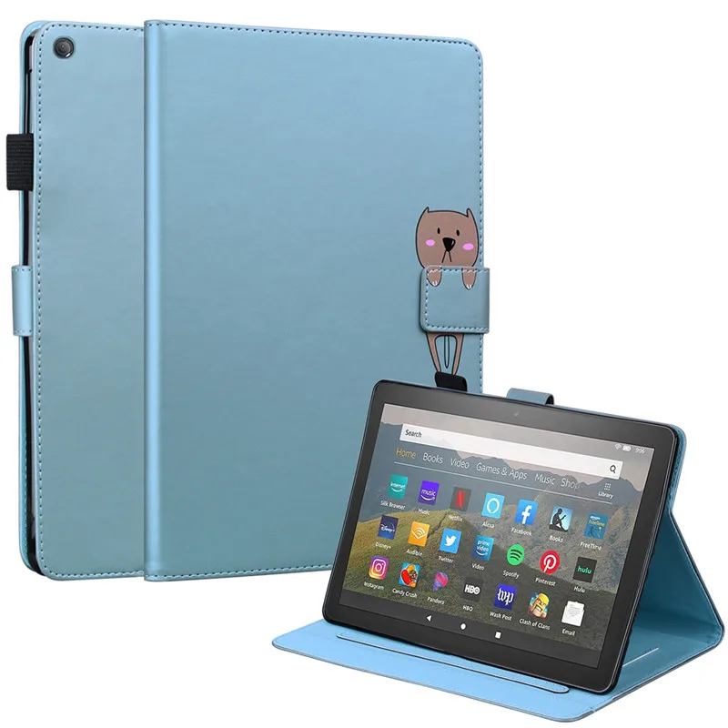 Чехол для планшета 10-го поколения Amazon Fire HD 8 чехол 2020 / Plus Etui Kawaii Shell HD8 | Компьютеры и