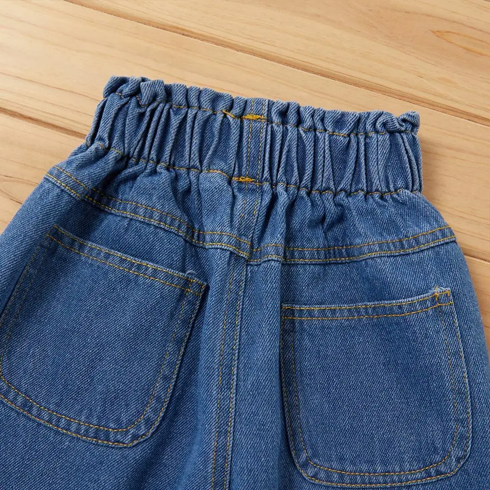 Джинсы с завышенной талией PatPat джинсы передним карманом для маленьких мальчиков