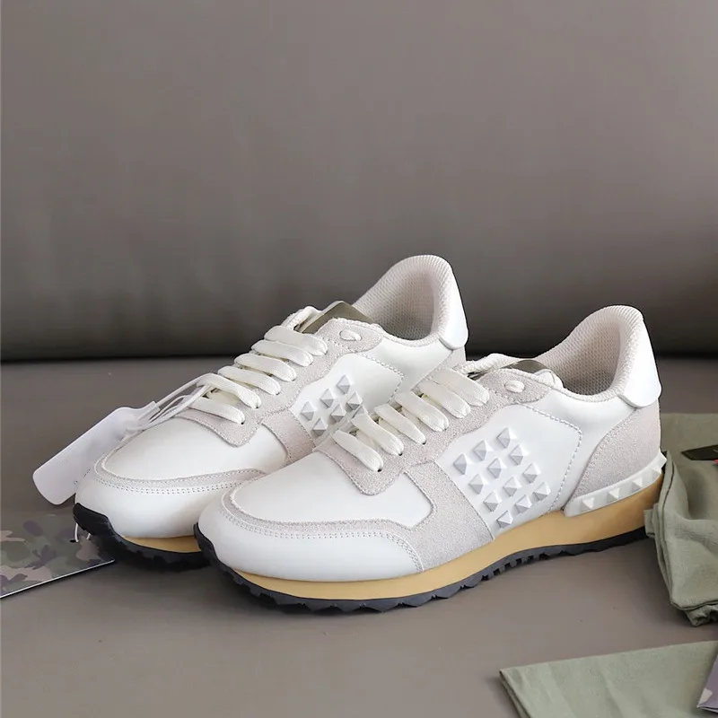 

Men Fashion camouflage Shoes Genuine Leather Casual Shoes Color Matching Top Quality Running Sneaker Size 38-45 Luxury Designer