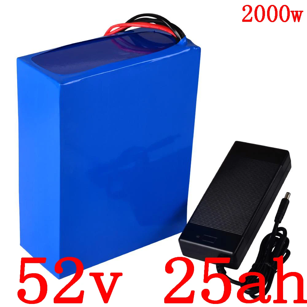

52V 1000W 2000W, фара для электровелосипеда в электрический скутер Батарея 52V 8AH 10AH 12AH 13AH 15AH 18AH 20AH 22AH 25AH литиевая батарея для электровелосипеда Бата...