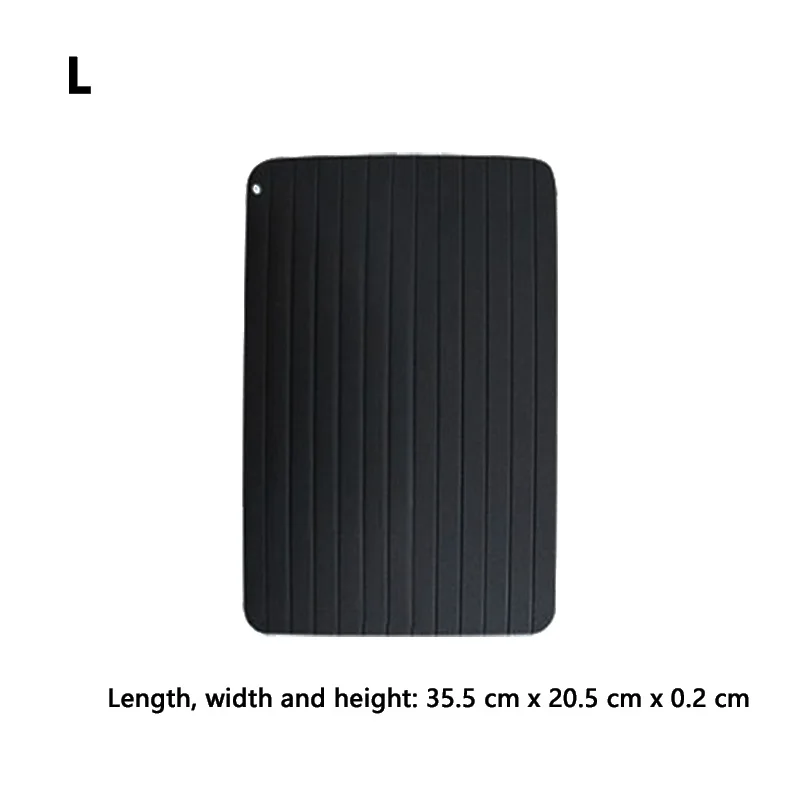 Под давлением алюминия быстрая Лоток Для Оттаивания размораживайте Еда Мясо Фрукты быстрая пластина для разморозки доска Кухня гаджет инструмент