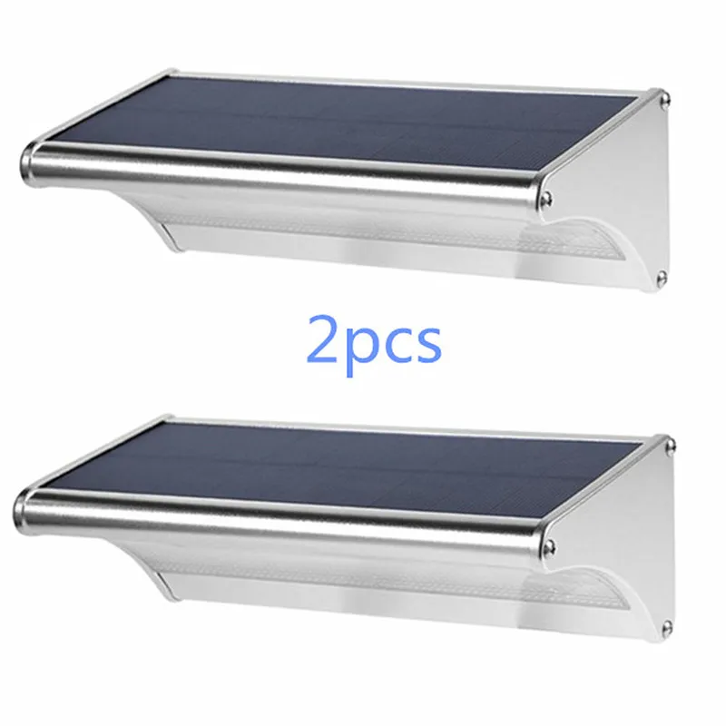 2 шт. 48 светодиодов лампа на солнечной батарее с датчиком движения IP65 Алюминий