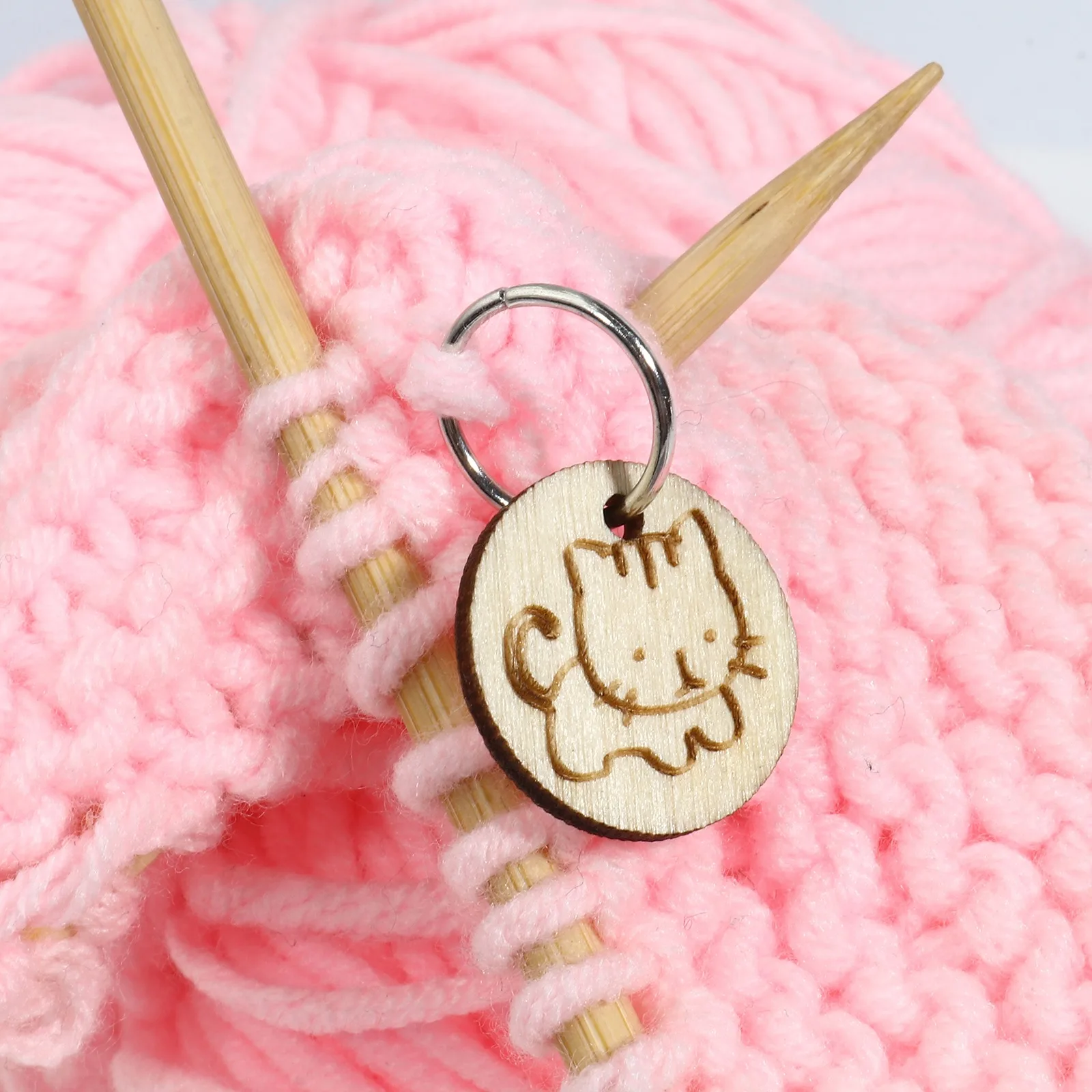 5 шт./компл. деревянные спицы маркеры для вязания из сплава цинка светильник лые