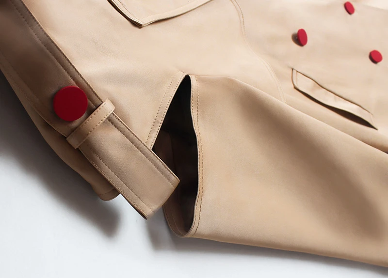 TWOTWINSTYLE выдалбливают пальто для женщин зубчатый длинный рукав Лоскутная прямая