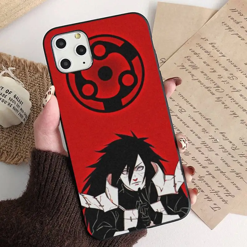 

MaiYaCa Naruto Uchiha madara anime Phone Case for iPhone 11 12 pro XS MAX 8 7 6 6S Plus X 5S SE 2020 XR cover