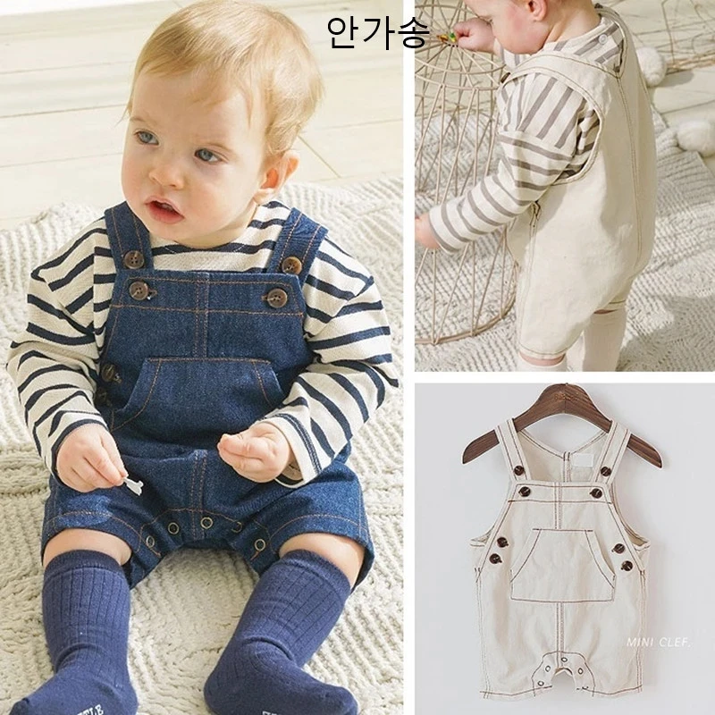 

2021 New Baby Boys Loose Overalls Kids Boys Girls Denim Trousers Spring Summer Children Casual Outwear Kids Fashion Bib Pants