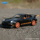 Модель спортивного автомобиля WELLY 1:24, Порше 911(997) GT3 RS, из сплава, красного цвета