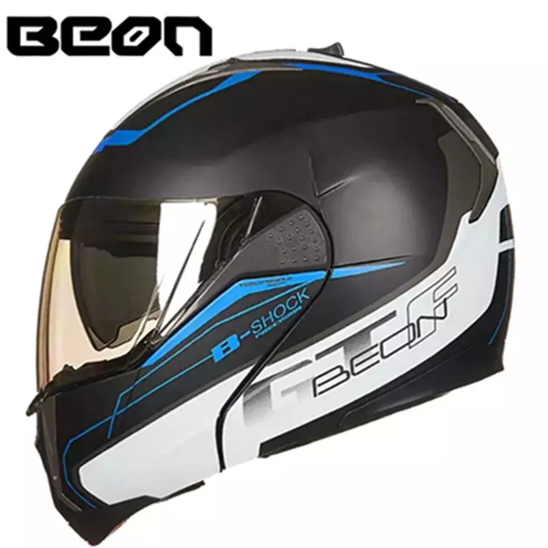 

Bain motorcycle helmet, folding helmet, motorcycle helmet, dual lens, men's and women's full face sports helmet, capacete