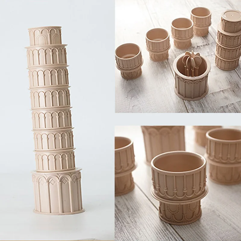 Кубок путешествия цвет синий 7шт Пизанская башня|Кружки| |