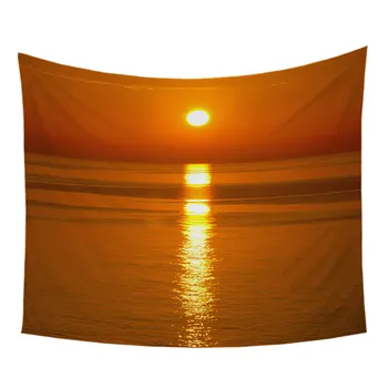 BlessLiving Sunset Tapestry Spain Majorca View Wall Carpet Microfiber Natural Scenery Home Decor Landscape Wall Hanging Dropship 2