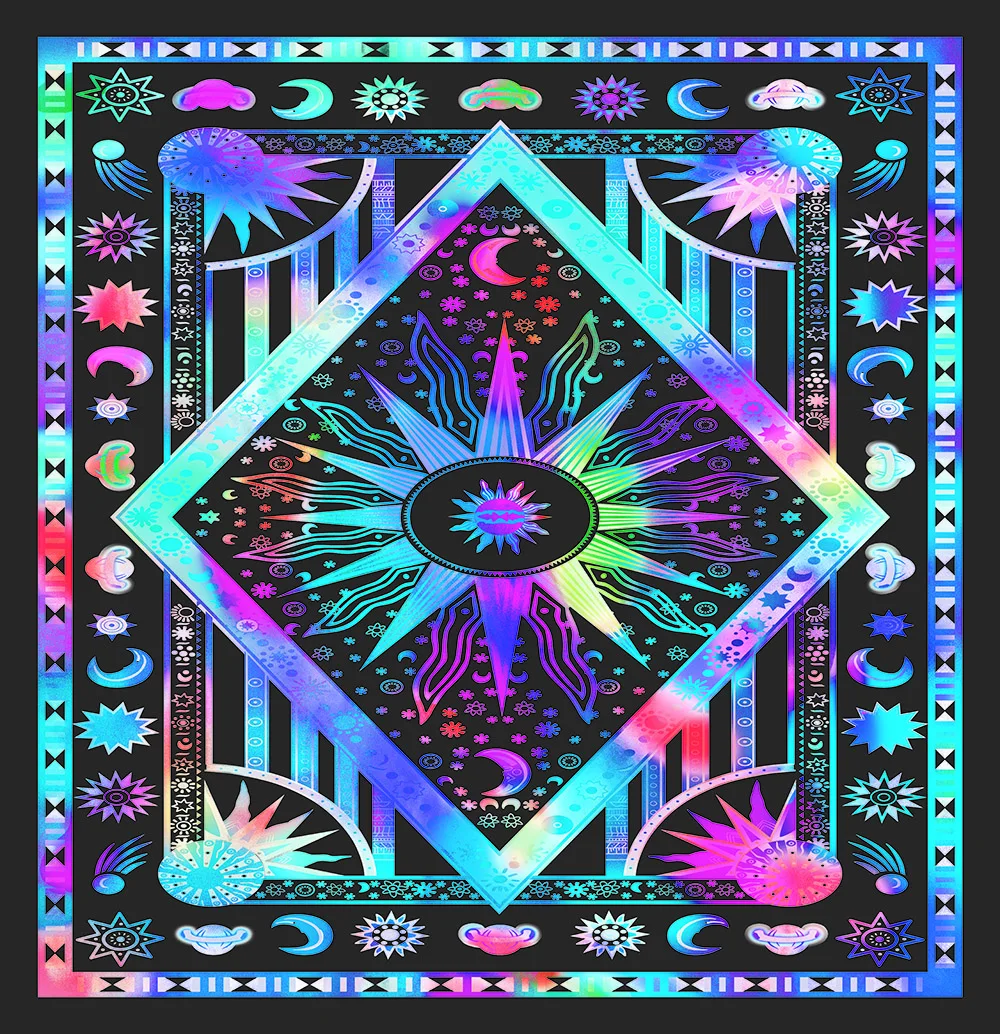 Красочные Гобеленовые настенные гобелены Висячие психоделические небесные