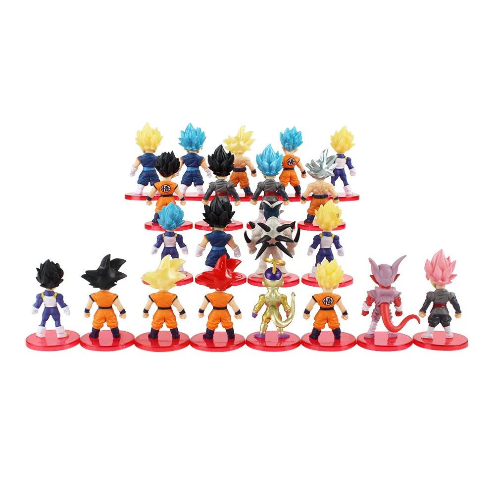 21 шт. WCF Dragon Ball Sun Wukong Devils Tranks Saiyan кукла модель ручная украшения игрушки супер
