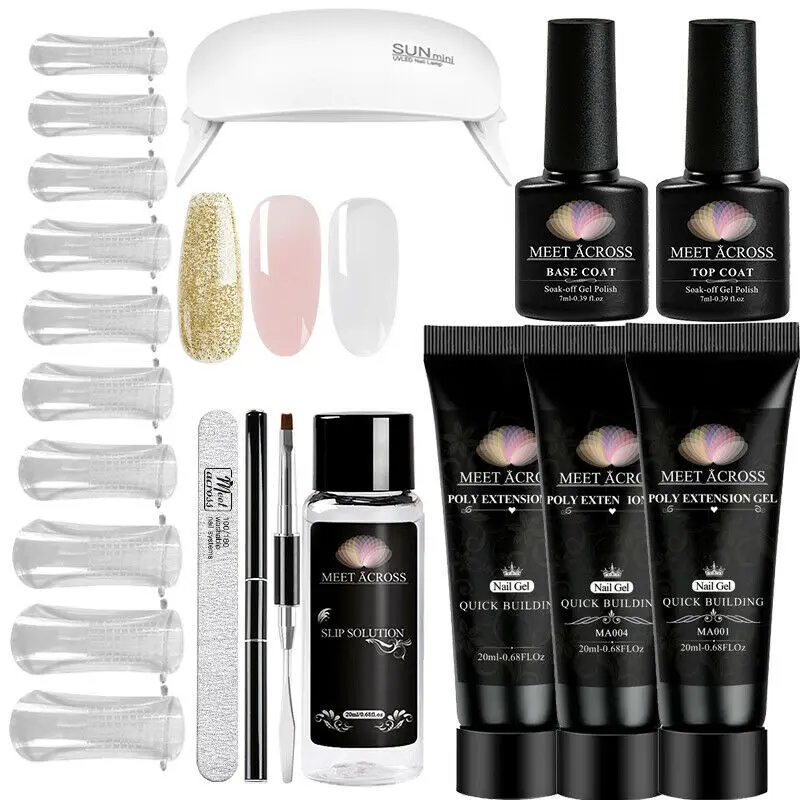 5/8 шт набор полиуф гелей для наращивания прозрачный акриловый Гель лак ногтей