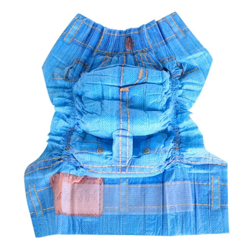 

New Cool Dog Diapers Female Dogs Physiological Sanitary Pants Super Soft Absorbent Powerful Pet Jeans E8BD