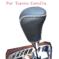 for toyota corolla 20042011 gear head covers interior styling high quality leather shift knob accessories