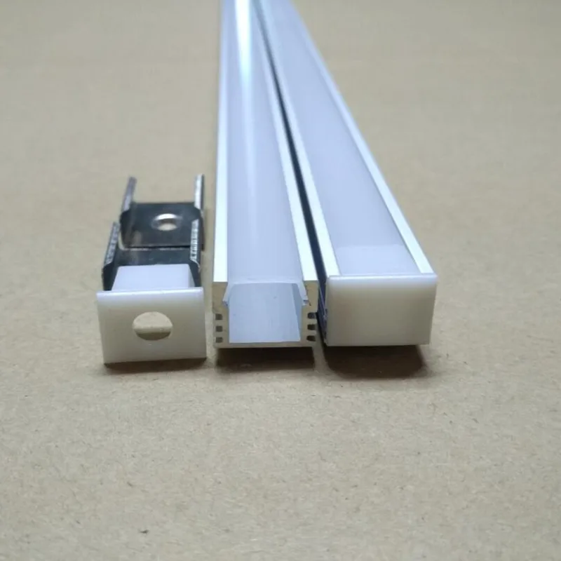 Бесплатная доставка светодиодный алюминиевый профиль с молочной прозрачной