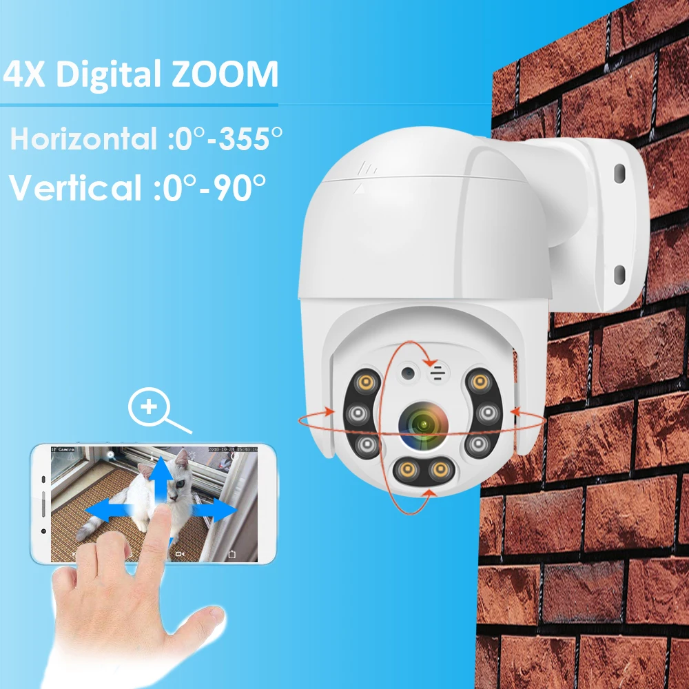 Система видеонаблюдения 4K 8 Мп 2 5 дюйма POE PTZ |