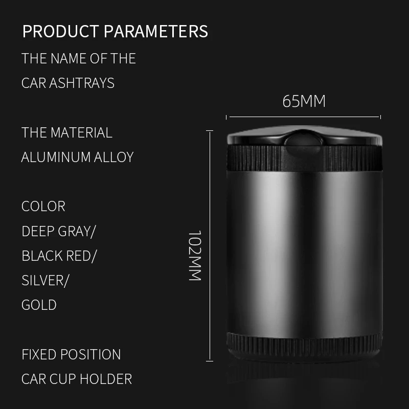 

Car Ashtray LED Cigarette Smokeless Ashtray Cigarette Holder For Alfa Romeo Giulietta Spider GT Giulia Mito 147 156 159 styling