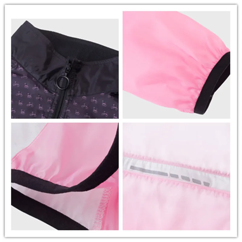 Мужская и женская кожаная куртка Santic MTP дышащая Светоотражающая ветрозащитная