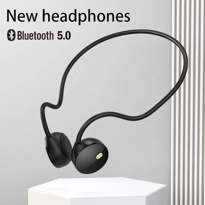 

Гарнитура с костной проводимостью, беспроводные наушники Bluetooth, спортивные водонепроницаемые наушники с шумоподавлением и микрофоном