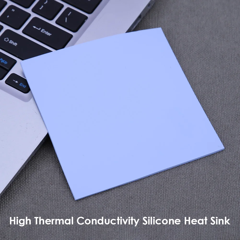 100x100mm Adhesive Conductive Heatsink Plaster Sheet Computer CPU Graphics Chip Cooling Silicone Grease Thermal Pad - купить по