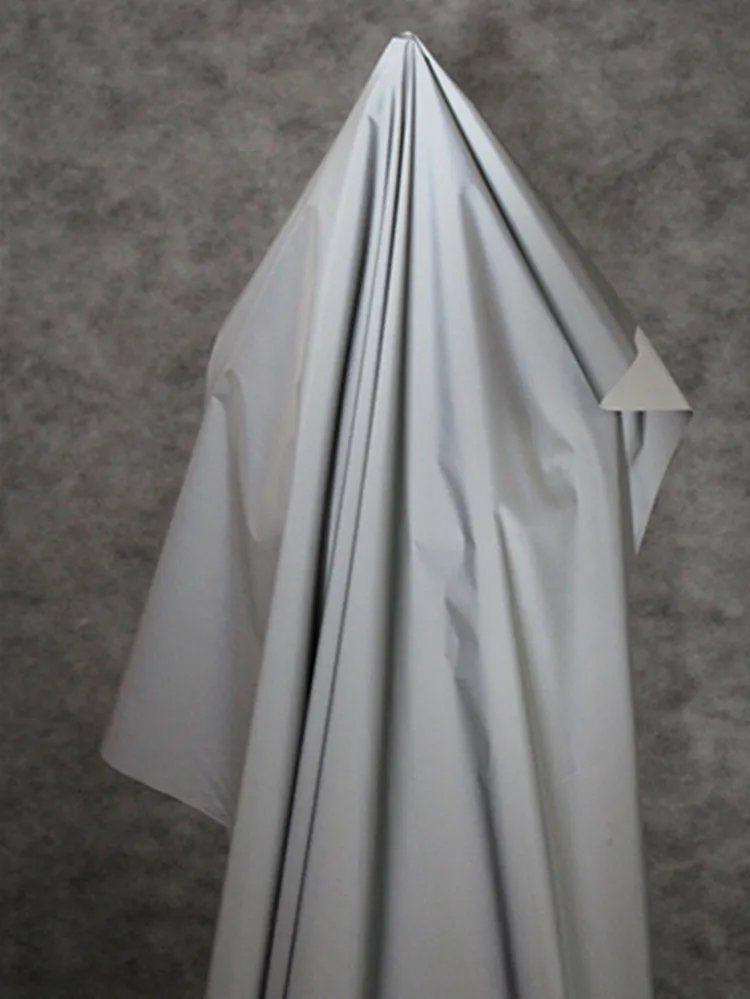 Светоотражающая Серебристая Полиэстеровая ткань безопасные предупреждающие