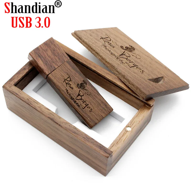 SHANDIAN USB флеш накопитель с деревянным корпусом 4 ГБ 16 32 64 ГБ|USB флэш-накопители| |