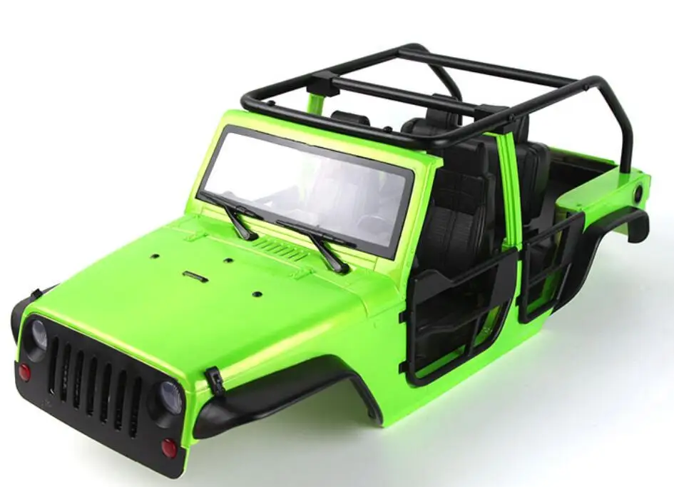 Painted D Jeep Wrangler Unlimited Rubicon Clear Body 12.8"(324mm) Wheelbase For aRAXXAS TRX-4 Proline FJ40 AXIAL SCX10 AX90047 AX90046 - Цвет: Painted D