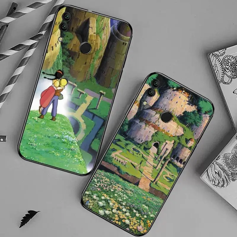 

Castle in the Sky Hayao Miyazaki Phone Case For Huawei honor Mate 10 20 30 40 i 9 8 pro x Lite P smart 2019 Y5 2018 nova 5t