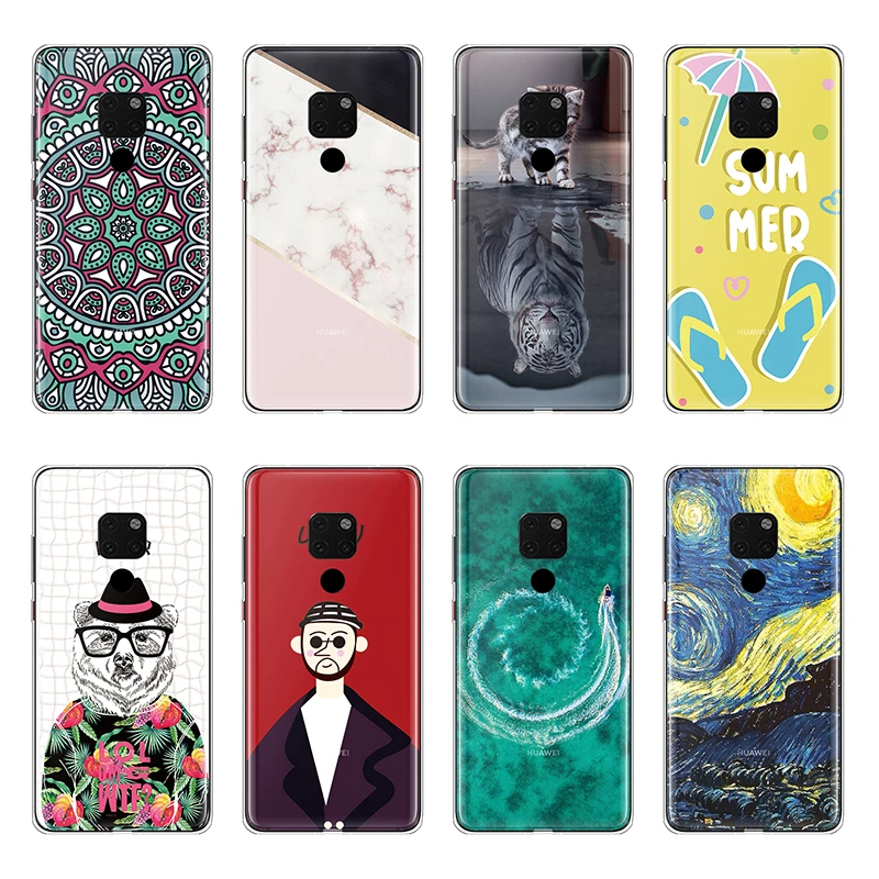 Силиконовый чехол для телефона Huawei Mate 20 Pro из мягкого ТПУ креативный милый Чехлы |