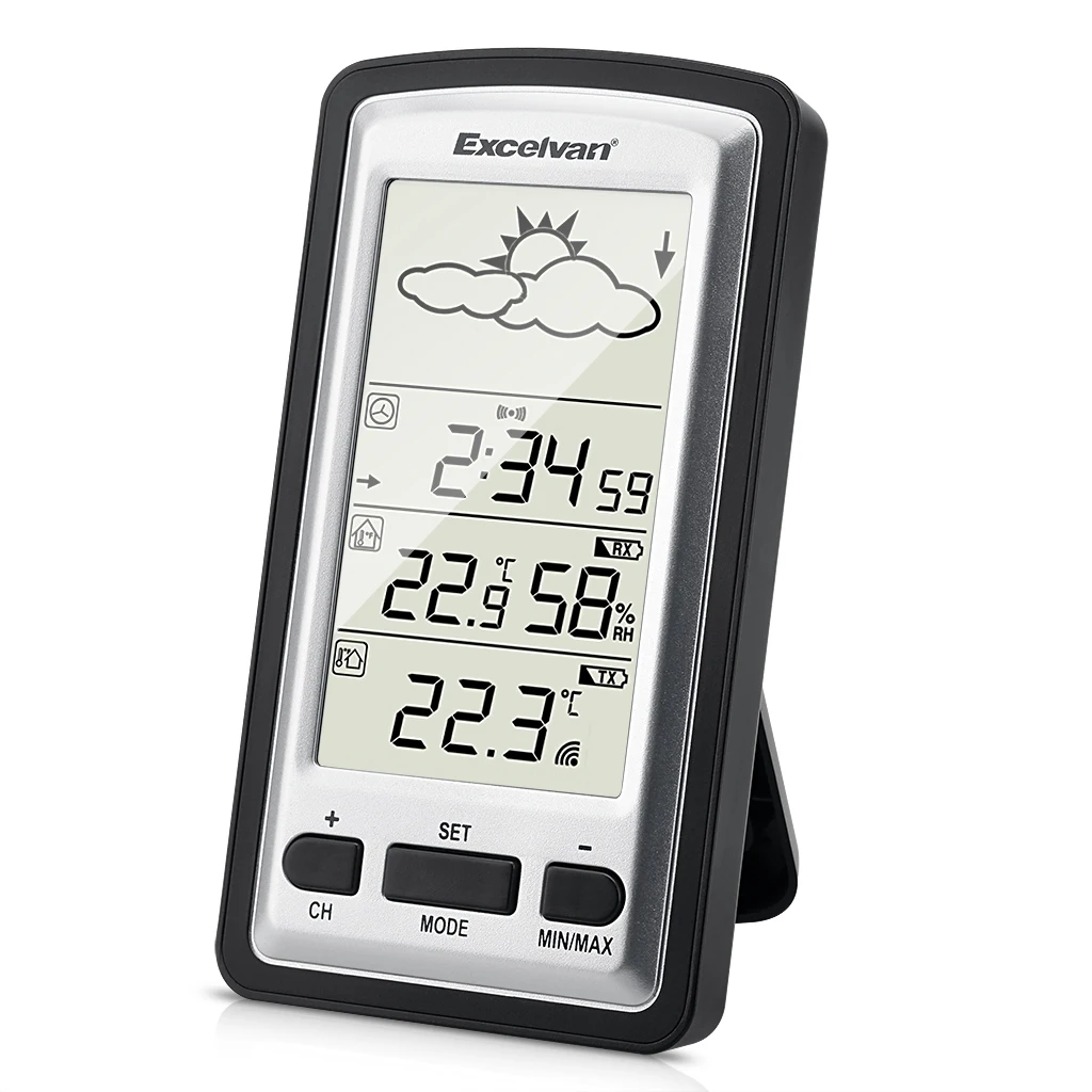 Excelvan Цифровая беспроводная метеостанция-мониторы внутренней и наружной