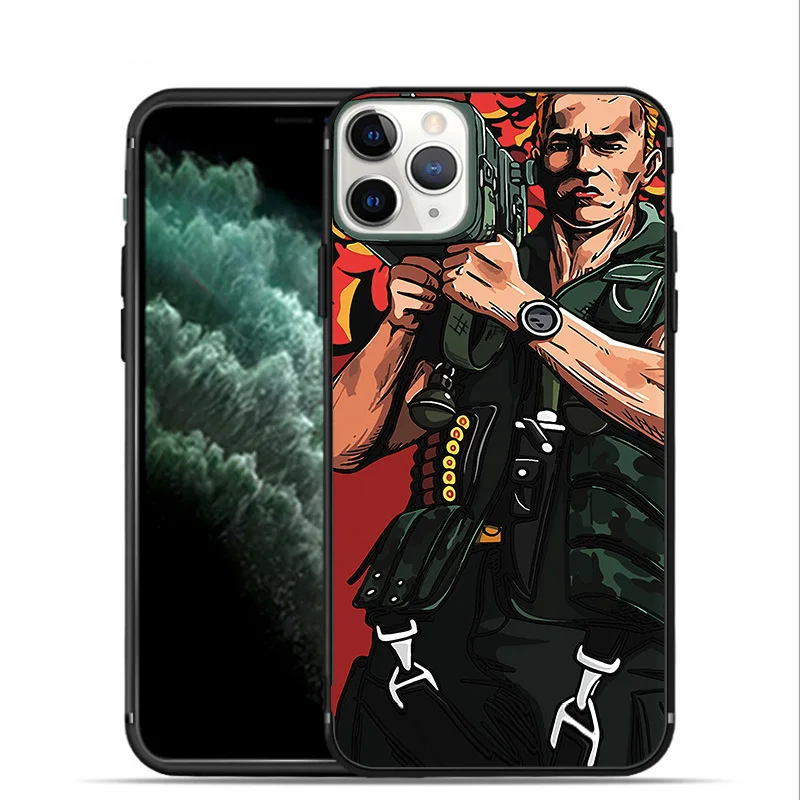 Чехол для телефона Schwarzenegger movie Commando мягкий силиконовый чехол из ТПУ IPhone 11 Pro Max