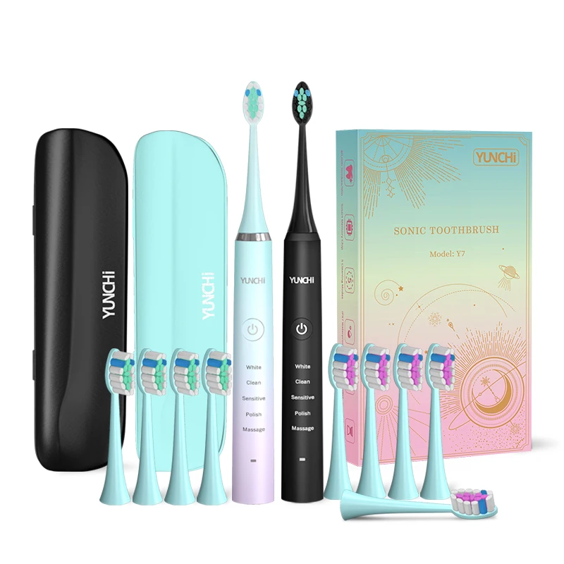 Upgraded Sonic Electric Toothbrush Waterproof Soft Bristles USB Rechargeable Tooth Brushes for Adults Deep Clean Oral Care