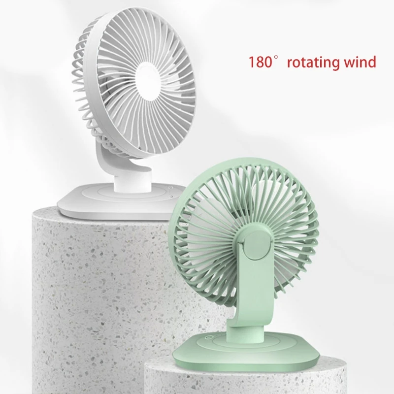 Вентилятор Настольный Аккумуляторный с вращением на 3000 градусов 120 мАч |