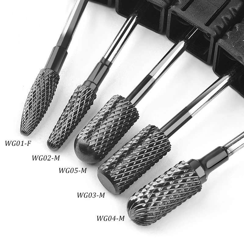 

2 Pcs Head Tungsten Carbide Rotary Burrs Die Grinder Carving Cutter Bit 2.35mm Shank for File Grinder Bits,03 & 04