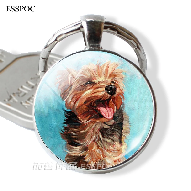 as show Keep Calm and Love Dog стеклянный кабошон для кулона брелок Кольца Брелоки бульдог хаски, Такса подарок для любимой собаки - Цвет: as show