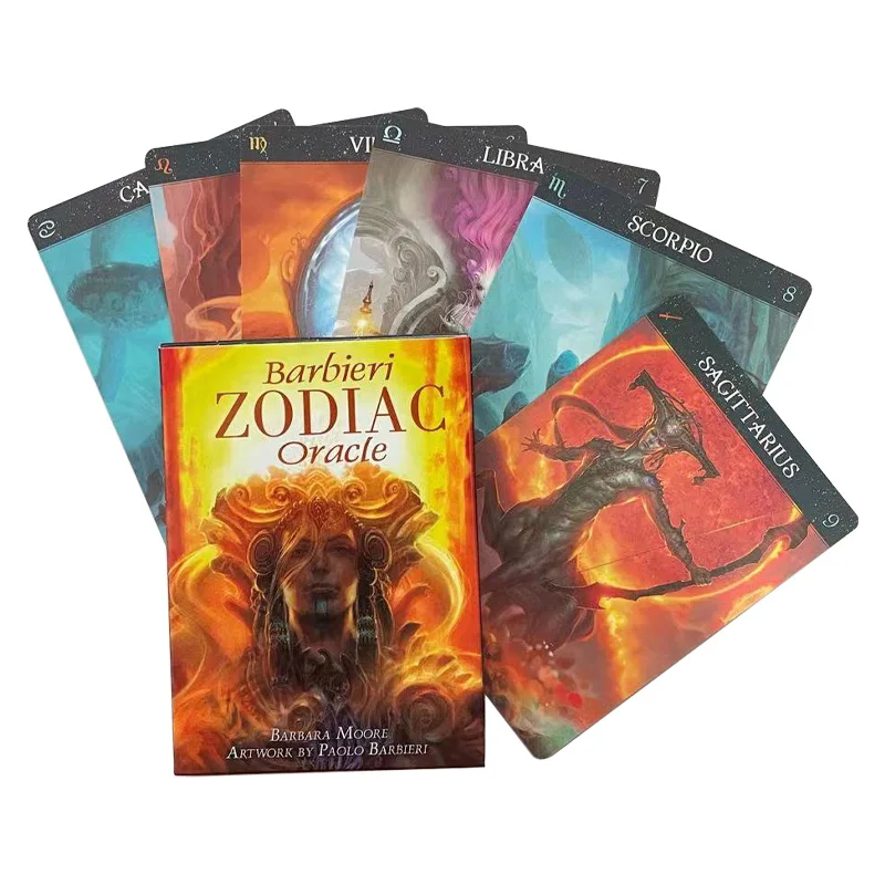 

26pcs Barbieri Zodiac Oracle Tarot Cards Oracles Guidance Divination Fate Deck Table Game Playing Card Board Games
